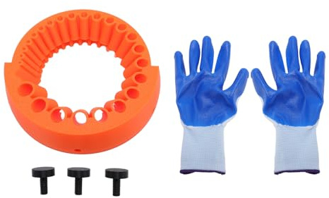 Hiraith Accesorio de Afilador de Broca de Perforación Profesional para Molinillo de ángulo de 125 Mm, Herramienta de Molienda de 2-13 Mm de Múltiples Tamaño con Carcasa ABS y Diseño de