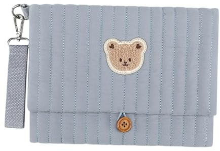 Harilla Sac à Langer en Tissu pour bébé, Pochette pour Poussette, Sac Humide Pliable, Pochette multifonctionnelle pour Couches, Organisateur pour bébé, pour, Bleu