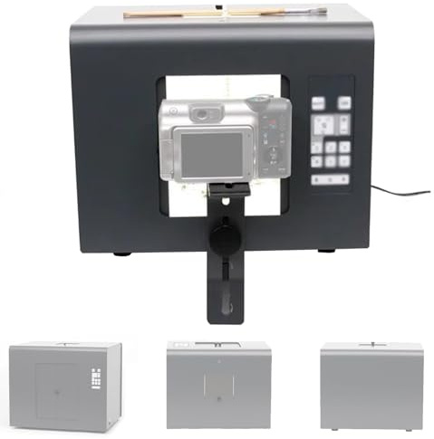 VFMVOYNZ Mini Studio Fotografico Light Box, Kit Professionale per Illuminazione Fotografica con 6 modalità di commutazione della Sorgente Luminosa e Staffa di Fissaggio della Fotocamera(M)