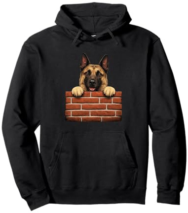Mur de Briques pour Chien Malinois Belge drôle Sweat à Capuche
