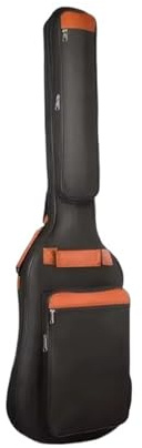 EWUHYFP Gitarrentasche 600D Oxford wasserdichte E-Gitarrentasche, 10 mm Baumwollpolsterung, Rucksack-Gitarrenkoffer, staubdichte Basshülle, passend für(Size2)
