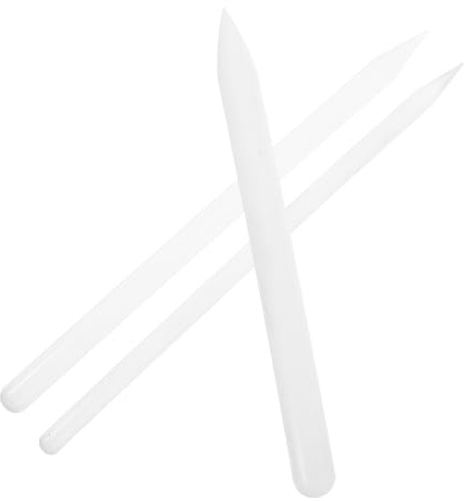 SWETRACE Set 3 Pezzi Mattarello per Pasta di Zucchero in Abs Bianco, Utensile per Dolci Punta Conica, Antiaderente per Modellare e Incidere Torte Fondant, per Baking e Decorazioni