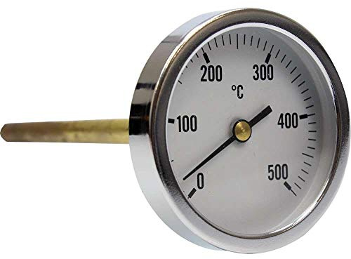 1 Thermometer 500 ^ Grad – Lange Sonde -cm 30 – -per Ofen Holzofen Grill