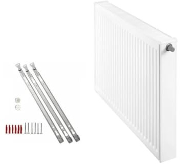 Buderus Logatrend Ventil-Flachheizkörper VC-Profil Typ 22 BH 600 vers. Längen + Halter (BL: 2000 mm)