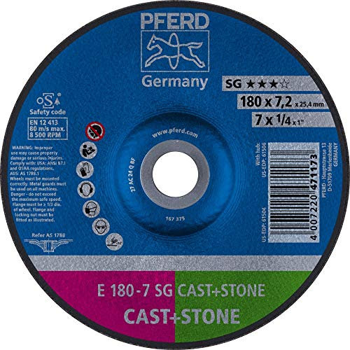 10 x PFERD Schruppscheibe E 180-7 SG CAST+STONE| Art.: 62917625