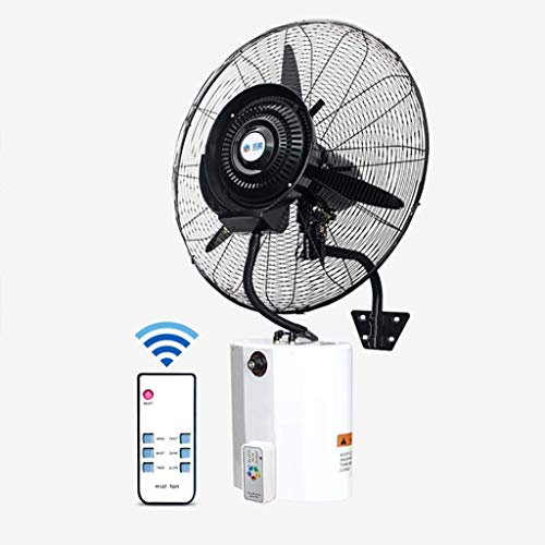 Ventilador nebulizador de Pared para Industrial Comercial,humidificador Ventilador Grande,Giratorio con Mando a Distancia, Tanque de Agua de 12 litros
