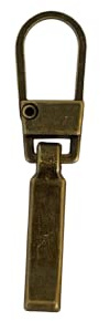 Telliswelt Zipper Ersatz altmessing, Reißverschluss-Schieber | Ersatz-Zipper in Altmessing-Optik zum Austauschen eines defekten Schiebers, für Jacken, Mäntel, Taschen, Rucksäcke.