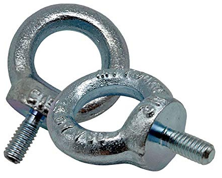 DOJA Industrial | Anneau de levage Mâle M6 | PACK 5 | Ecrou en acier galvanisé pour soulever poids | Pour corde a linge, crochet balancoire, scellement chimique, usage domestique ou industriel