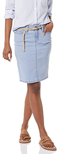 Amazon Essentials kvinnors klassiska 5-fickors denimkjol (finns i plusstorlek), lätt tvätt, 20 plus