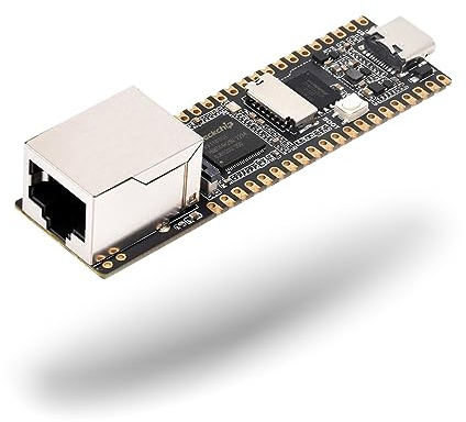 LUCKFOX-Pico-Plus with Ethernet Port -RV1103 Linux Micro Development Board,with ARM Cortex-A7/RISC-V MCU/NPU/ISP,16Bit DRAM DDR2,Support GPIO,UART,SPI,I2C,USB,with Camera Interface&Micro TF Card Slot