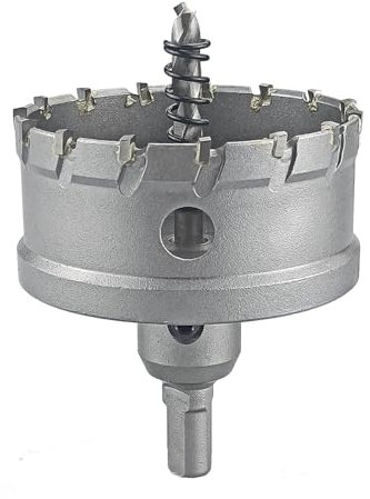 1 Stücke 50-100mm TCT Lochsäge Hartmetallspitze Kernbohrer Schneidwerkzeuge Bohrkrone for Metall Edelstahllegierung (Color : 80mm)