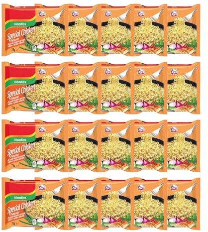 Instant Noodles Special Chicken - 75g (Pack of 20) | Authentic Indonesian Instant Noodles | Quick and Easy | Ready to Serve in Minutes