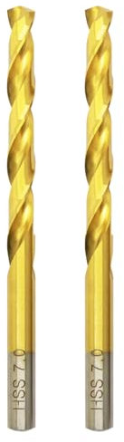 Punta da trapano in titanio HSS Metallo Professional Punte Elicoidali per Forare Acciaio Inox e Metallo, Norma DIN 338