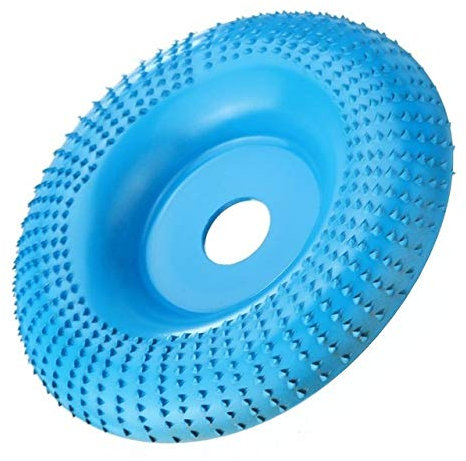 SZTVECFW Disque de Polissage, 1 Disque de façonnage extrême incurvé en carbure de tungstène for meule à Bois, Disque abrasif/a/Bleu