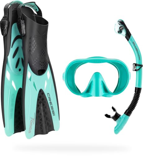 Cressi Musa Explorer Set Snorkeling Sets, Aqua Grün, S/M