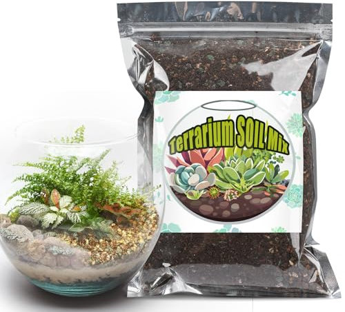 GOTVUGE Terrarium Potting Soil Mix 1L, Custom Made for Terrariums, Perfect for Vibrant Miniature Gardens