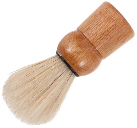NOLITOY Brocha De Afeitar De Madera Con Mango Ergonómico Para Hombres Brocha Para Barba Para Viajes y Cuidado Personal