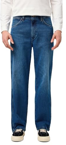 Wrangler Loose Straight Jeans, Blu retrò, 33W x 32L Uomo