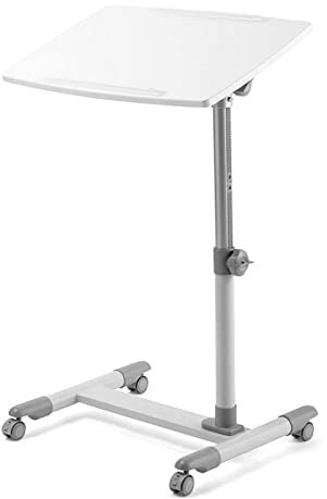CAFIEDR Krankenhausbetttische Überbetttische, Verstellbare Tischplatte 160 ° Neigung Verstellbarer Schwenkbarer Fernseh- Und Laptoptisch Mit Aufstehhilfegriff(D)