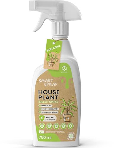 Pestmatic HousePlant Insect Spray- 750ml, Natural Mineral Spray, Multi-Purpose Treatment Against Aphids, Spider Mites, Moths & Fungal Diseases (Powdery Mildew, Grey Mould) For Home & Garden Use