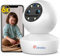 Ctronics Cámara Interior con Doble Lente y Zoom híbrido 6×, Detección de Movimiento Inteligente AI, Visión Nocturna en Color, 8 Posiciones guardadas, Control Remoto por App, Compatible con PC y Cloud