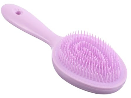 GALPADA Kopfhautmassagebürste mit Langem Griff Silikonbürste für Dusche und Haarwäsche Haarpeeling-tool zur Reinigung und Schuppenentfernung für Männer und Haustiere