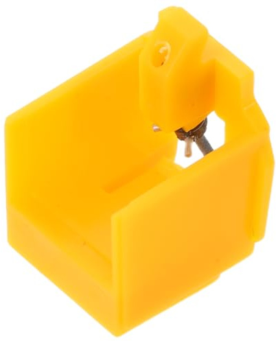 Abaodam Reemplazo de Aguja para Tocadiscos Vintage Aguja para Cartuchos de Repuesto Compatible con Atnl Reagujas para Tocadiscos Color Amarillo para Uso Reproductor de Vinilo