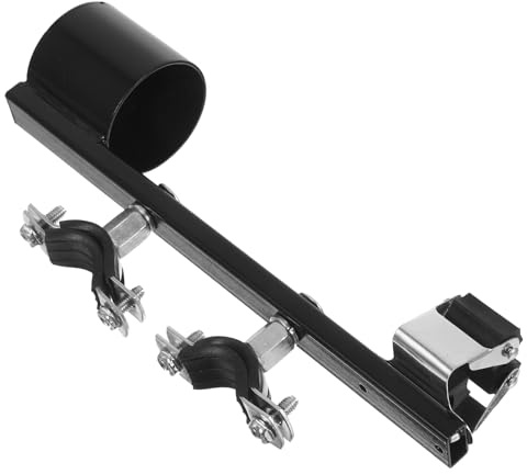 IWOWHERO Support Canne pour Fauteuil Roulant et Scooter de Mobilité, Porte-canne Stable et Compact Compatible Déambulateur, Accessoire Solide pour Personnes Âgées, Support Canne Marche