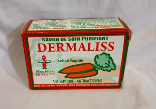 Dermaliss Antiseptische Seife für Gesicht und Körper, gegen Flecken, gegen Akne, Riegel, 125 g