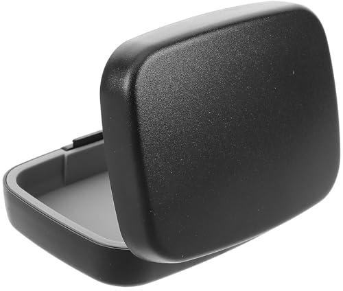 COSMOBETTY Portable Hearing Aid Storage Case and Medium-Sized Electronic Products for Hearing Aid Sealing Cover Design, Black Abs and PVC Material, Compact Protective Box for Travel