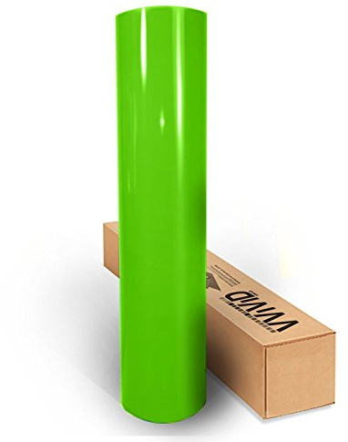 VViViD Lime Green Gloss Car Wrap Vinyl Roll with Air Release 3mil (3ft x 5ft)