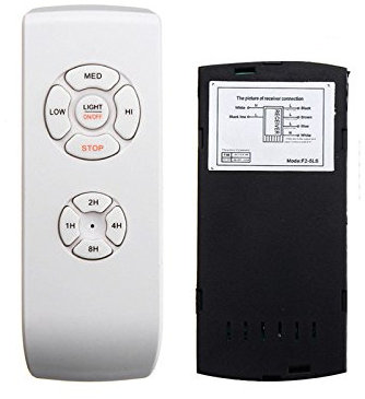 YOUTTOO 110-240V Universal Ceiling Fan Lamp Remote Control Kit Timing Wireless Control