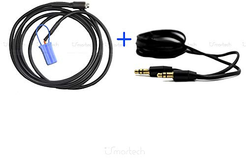 1neiSmartech Cavo Aux Adattatore Compatibile con Delphi Bosch Compatibile con Fiat 500 Grande Punto Evo Panda Lancia Y Alfa 147 Con Jack Femmina E Ponticello + Cavo Audio Rivestito In Gomma