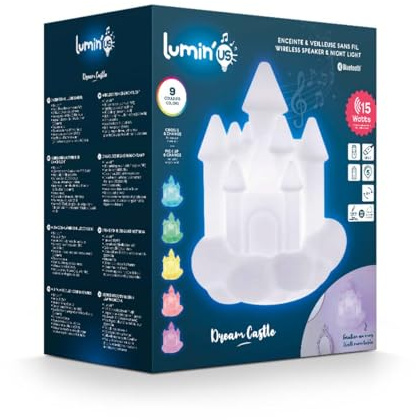 Bigben BTLSWCASTLE Enceinte Bluetooth Speaker Mural Luminus BT USB Forme Chateau
