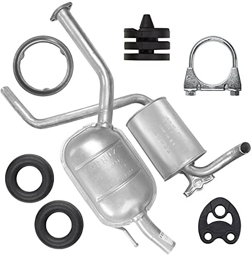 Adamot Homry Auspuff Auspuffanlage Schalldämpferset für Mercedes 190 W201 1.8 2.0