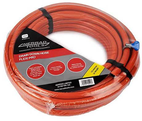 Nerrad Tools NT3001115 Drain Down Hose Flexi PRO 15 METRES