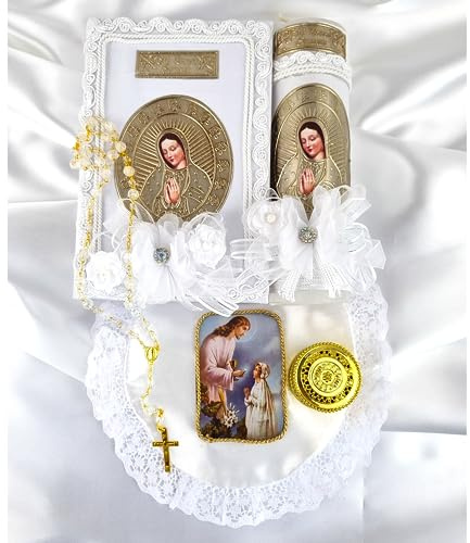 First Communion Bible and Candle - Biblia y Vela de Primera comunión para niña - Vela para Primera comunion niña - First Communion Candle Set for Girl - recuerdos de Primera comunion