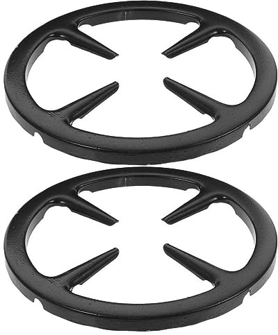 UPKOCH Placa De Cocina De Gas De Hierro Fundido 2 Uds. Reductor De Anillo De Gas Soporte Para Cafetera Soporte Para Estante Rejilla Para Quemador De Estufa De Gas Para Cafetera Máquina