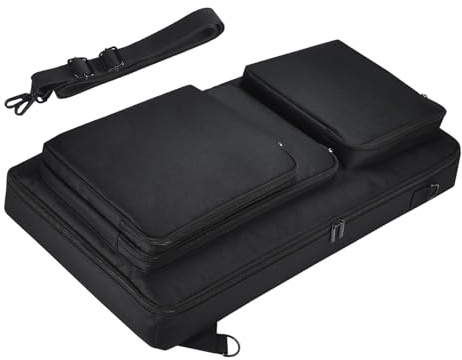 Perfeclan DJ-Controller-Aufbewahrungstasche, Koffer mit Schultergurt, schützend für Ddj-flx6, Ddj-/SX2/SX-Plattenspieler, Tragetasche
