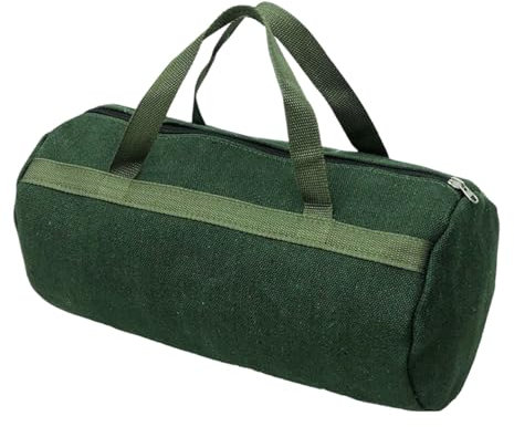 Fvbiywpil Grill Accessory Storage Bag, Canvas, Dark Green, 24.02*9.45*9.45 inches