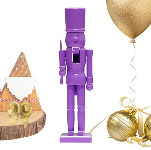 Centres de Table Casse-Noisettes en Bois de Couleur Unie - Grande décoration de Noël pour la Maison, Le Salon, l'hôtel, Le café
