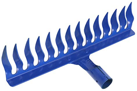 OFFSCH Rastrillo De Limpieza De Jardín Hierro Rastrillo De Césped Accesorio Jardínera