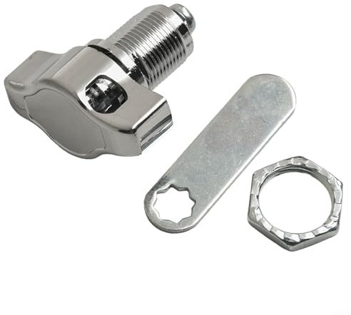 Serrure à Came Sans Clé en Alliage de Zinc - Cadenas de Porte d'Armoire, Serrure Mécanique pour Boîte aux Lettres, Vitrine, Armoire à Outils, Tiroir (25 mm)