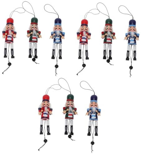 Cabilock 3 Juegos Cascanueces Muñeca Leñosa Juguetes Muñeca Parlante Monstruo Accesorios Cochecito De Columpio De Felpa Madera Colorful 3 Piezas * 3