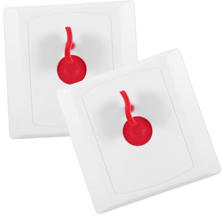 HOMOCONO 2pezzi Pulsante Di Chiamata Per Anziani Dispositivo Di Emergenza Per Allerta e Aiuto Facile Da Installare Pulsante Di Allerta Sos Per Situazioni Di Urgenza Casa