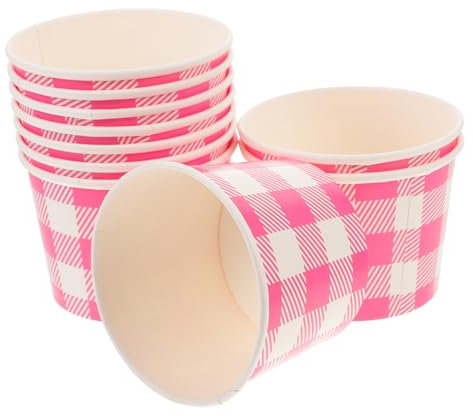 Alipis 10pezzi Coppette Per Gelato in Usa e Getta Coppette Per Dessert e Budini Ciotole Per Gelato e Dessert