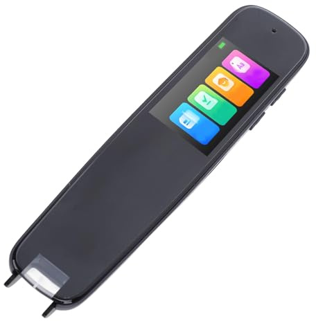 Walfront Traducteur Pen Stylo de Lecture Portable Dictionnaire Stylo de Traduction 1.97in Plein Écran Tactile pour Les Apprenants de Langue, la Dyslexie et Les Difficultés d'apprentissage