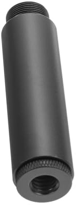 NOLITOY Mikrofon Stativ Verlängerungsrohr aus Aluminium Teilig Kompatibel mit Mikrofonarmen und Ständern Langlebig Schwarz Präzise für Suspension Arms und Mikrofonhalterungen