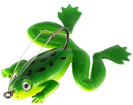 Frog Realistic Bass Lures Swimbait - Swimbait Realistic Frog Bait Bass Lures | Floating Bait Artificial Soft Basss Fishing Lure For Pike Trout Saltwater Freshwater