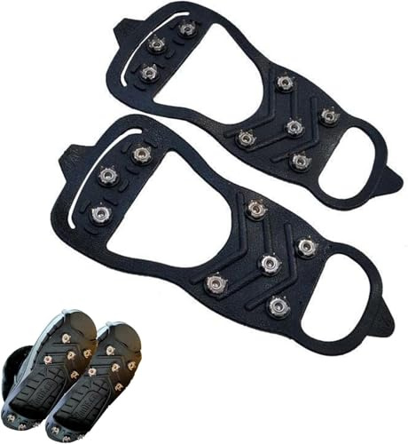 Anti Rutsch Schuhspikes, Schuhkrallen, Schuhspike, Schuhkrallen Für Den Winter, Steigeisen Für Schuhe, Schuhspikes Für Schnee, Schuh Spikes Anti Rutsch, Grödel Steigeisen für Bergschuhe, Ice Grips,L